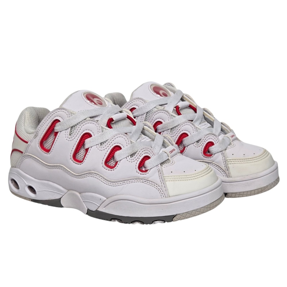 Osiris‎ D3 OG Skate Shoes Womens Sz 6 White Red Grey  Chunky Retro Sneakers